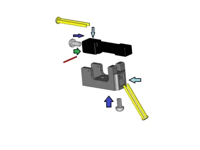 SPST Lever Switch  3D print model