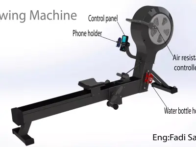 Rowing sport Machine 3D model