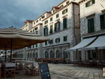 Dubrovnik Old Town Environment Low-poly 3D model