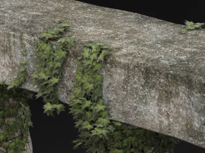 Greek Column Ivy 3D model