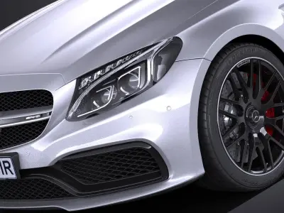 Mercedes C63 AMG Cabrio 2017 3D model