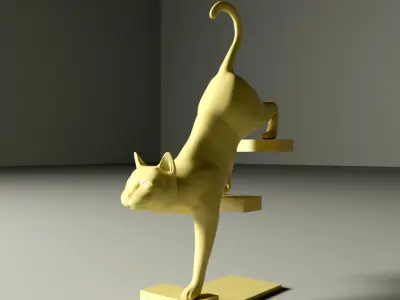 CAT SCULPTURE 3D print model