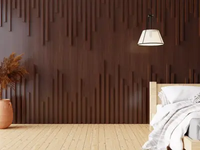 Wall wood V05 for your interior wall wood 3D model
