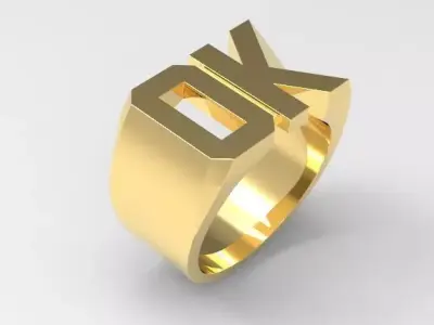 Ok men ring 3D print model