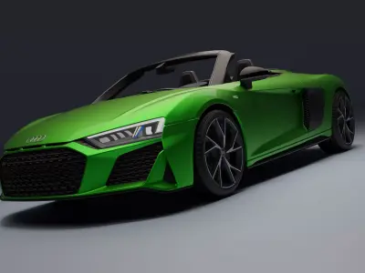 Audi R8 Spyder Low-poly 3D model buy