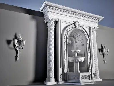 Arhitectural Interior workspace 3D model