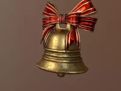 Christmas Bell Free low-poly 3D model