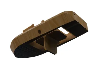 RUBBER BAND BOAT TOY 3D print model