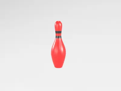 Bowling Pin v1 002 Low-poly 3D model