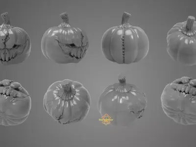BOO Halloween Pumpkin 3D print model