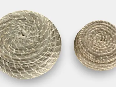 FRYKEN Box with lid set of 3 Low-poly 3D model