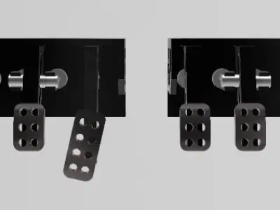 RACING PEDAL BOX WITH GIRLING CYLINDERS FOR SCALE AUTOS 3D print model