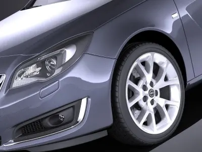 Opel Insignia sedan 2015 VRAY 3D model