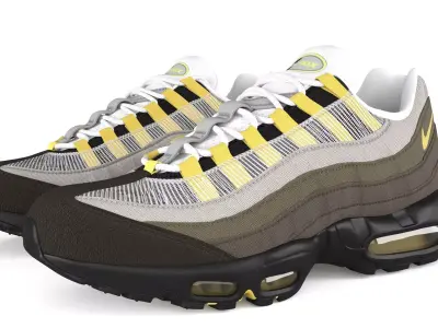 Nike Air Max 95 Irone Stone PBR Low-poly 3D model