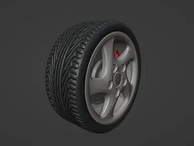 993 Turbo twist Rim 3D print model
