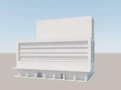 Modern structure Havana 664 3D model