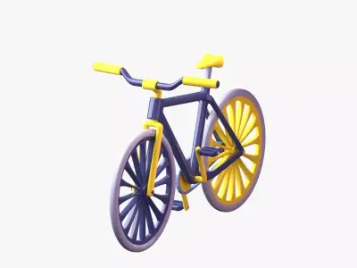 Bicycle 3D Illustration 3D model