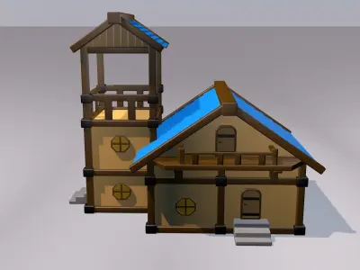 3d Cartoon house 3D model