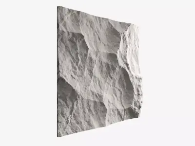 437-RockPanel piece of rock on wall 3D model