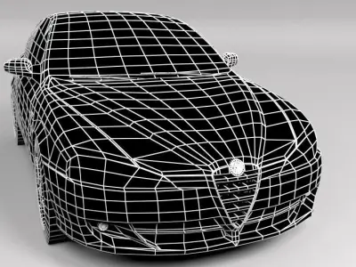 ALFA ROMEO 147 LOWPOLY Low-poly 3D model