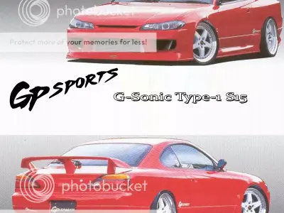 GP Sports G-Sonic Type-1 - GT7 - GT6 S15 Silvia Spec R Low-poly 3D model