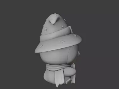 Halloween wizard penguin 37 3D print model