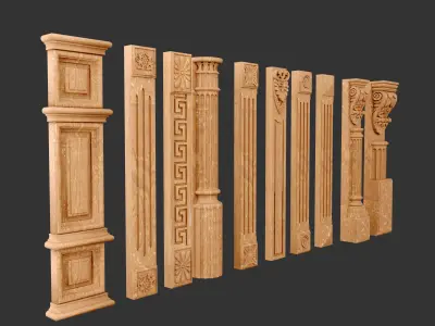 Wood Decor 3D model