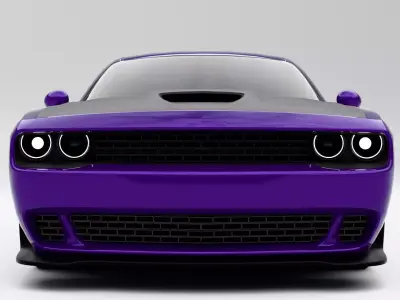 Dodge Challenger SRT Low-poly 3D model order