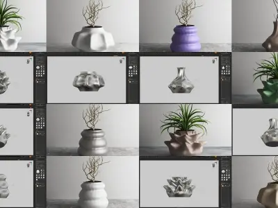 20 vase pot 3d print pack collection