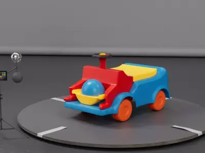 prop baby car 3D model