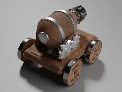 War Cannon 3D model