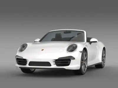 Porsche 911 Carerra 4 Cabrio 2013 3D model