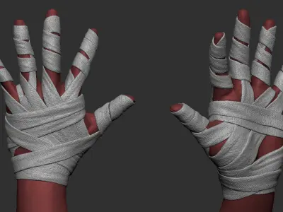 Hand Wraps Doctor Strange Low-poly 3D model