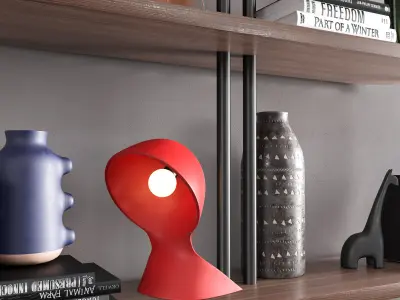 Stylish Decor On The Shelves - 2 3D model