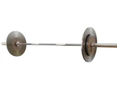 Dumbbell bench press with barbell 3D model