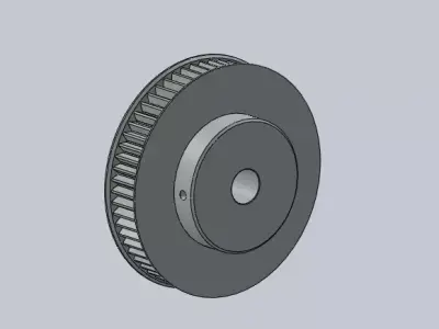 HTD-5M Timming Pulley  60 teeth 3D print model