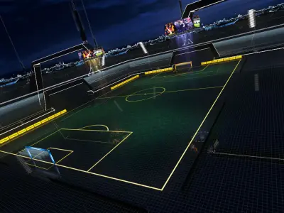 Stadium Soccer Glow 3d model 3D model