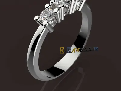 Anello Trilogy      trilogy ring 3D print model