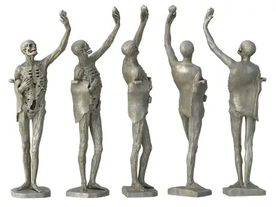 Statue 01 Low-poly 3D model