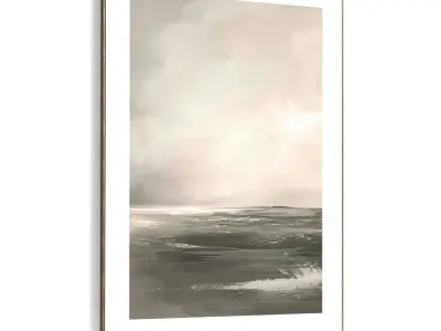 Plaster Two Photo Frame 394 Low-poly 3D model