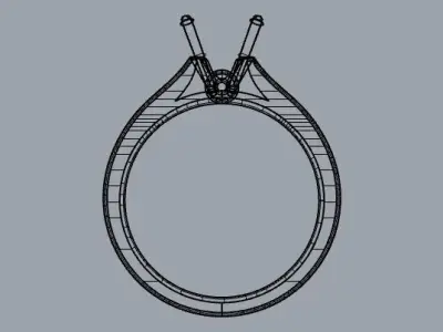  Four claw Solitaire 70-1ct RBC 3D print model
