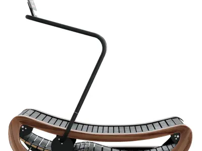 Gym-Nohrd Sprintbok - Curved Manual Treadmill  Low-poly 3D model