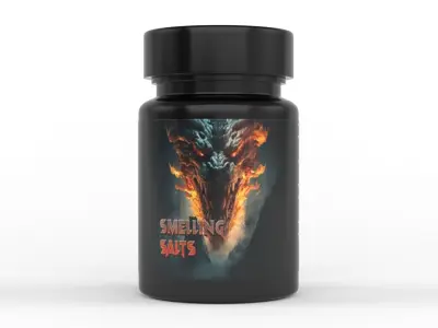 Bath Salt Bottle Free 3D model