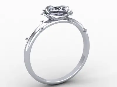 Rose Ring - Flower Ring - Anel Rosa 3D print model