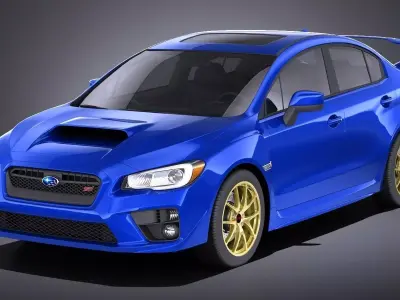 Subaru Impreza WRX STI 2015 VRAY 3D model
