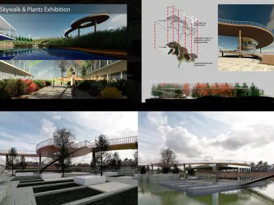 Revit Plants Exhibition  3D model