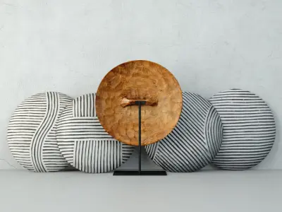 Zulu Round Shields 3 3D model