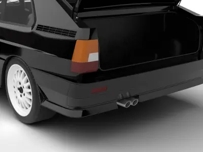 Audi Quattro UR 1980 HQ 3d model 3D model