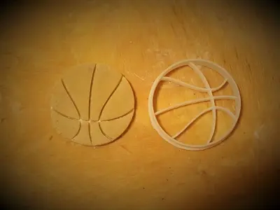Basketball Coockie Cutter 3D print model