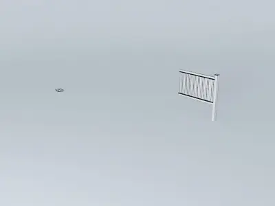 Vinyl Privacy Fence Free 3D model